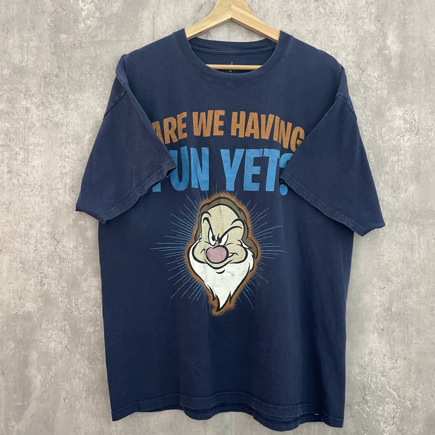 00s vintage 古着　ビンテージ　ディズニー　アニメ　ネイビー　Disneyland