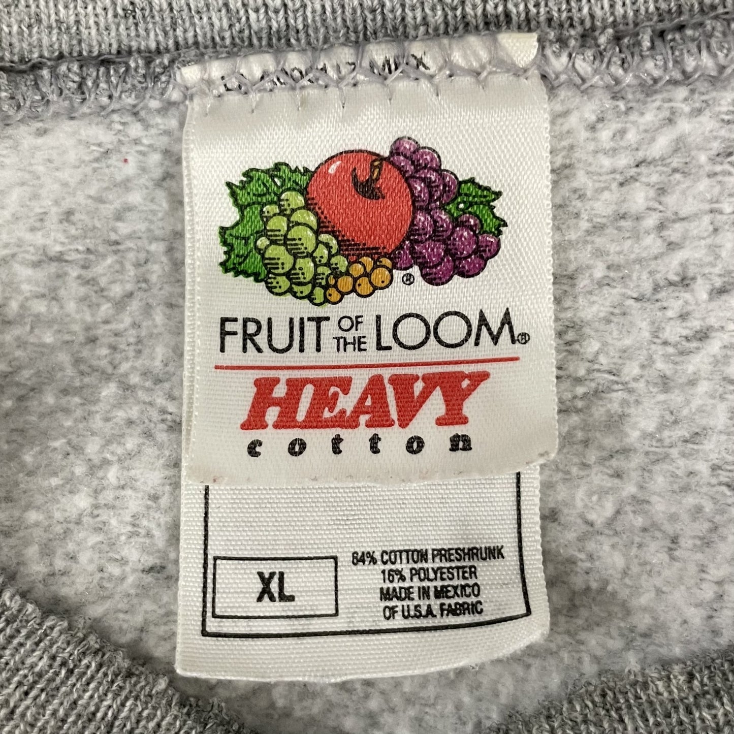 00s vintage 古着　ビンテージ　FRUIT OF THE LOOM フルーツオブザルーム　スウェット　カレッジロゴ　オーバーサイズ