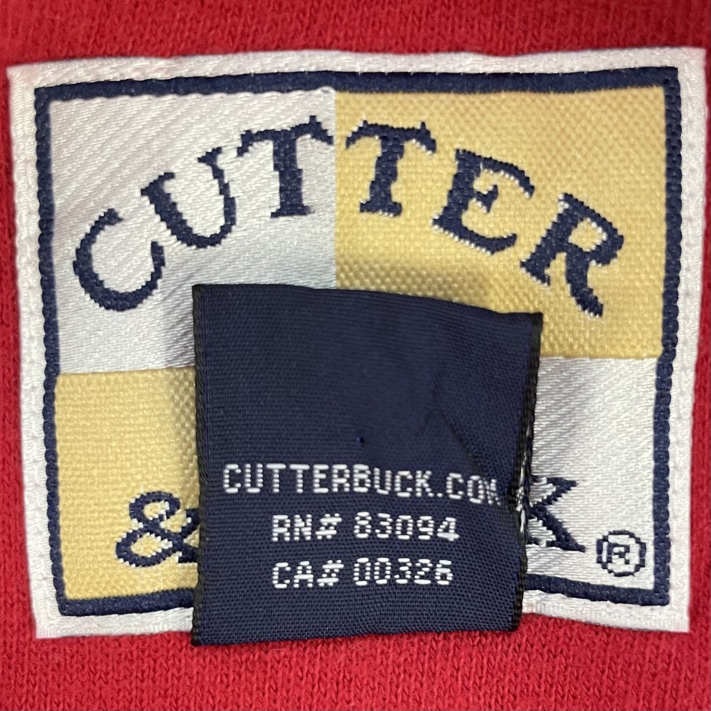 90s vintage 古着　ビンテージ　CUTTER&BUCK ワンポイント刺繍　スウェット　クルーネック　リブライン　ワンカラー