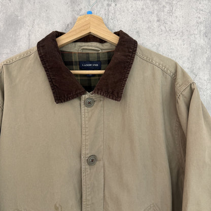 00s vintage 古着　ビンテージ　ランズエンド　LANDS'END　ハンティングジャケット　紳士　コーデュロイ　カジュアル