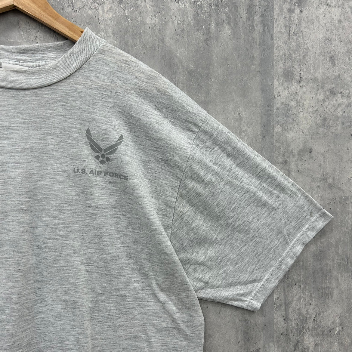 00s U.S.AIR FORCE T-shirt エアーフォース リフレクター Tシャツ 古着 ビンテージ グレー