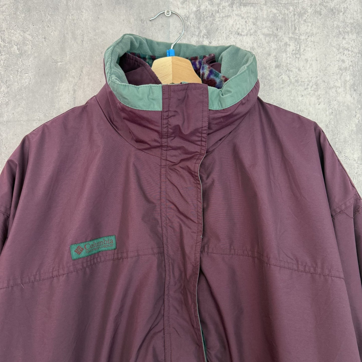 90s vintage 古着　ビンテージ　コロンビア　Columbia アウトドア　ストリート　スケーター　パープル　グリーン