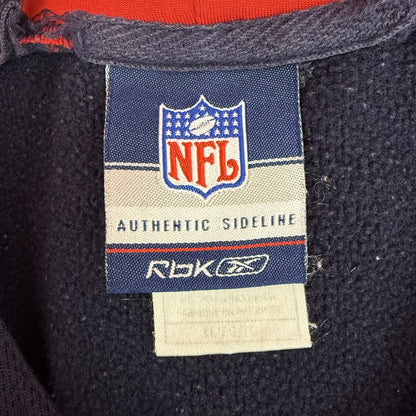 90s vintage 古着　ビンテージ　NFL リーボック　Reebok パーカー　ストリート　スポーツ　ネイビー　レッド