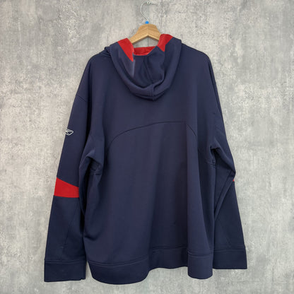 90s vintage 古着　ビンテージ　NFL リーボック　Reebok パーカー　ストリート　スポーツ　ネイビー　レッド