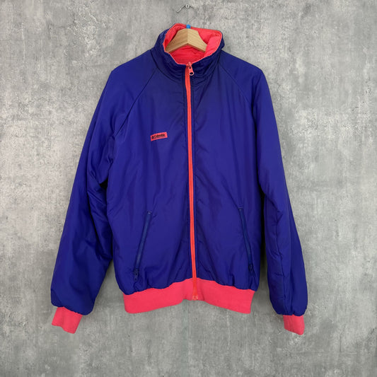90s vintage 古着　ビンテージ　コロンビア　Columbia ナイロンジャケット　アウトドア　フルジップ　胸元パッチ