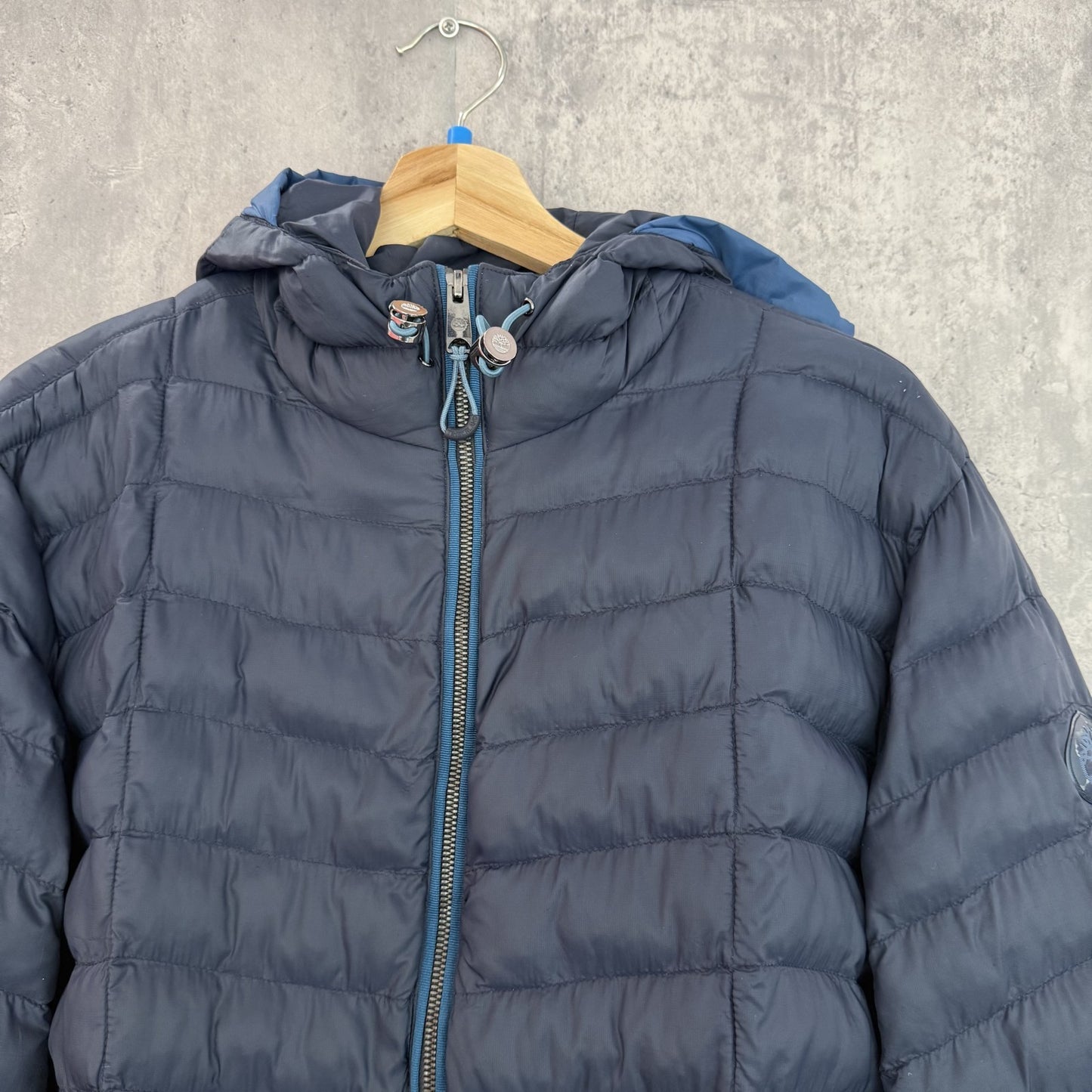 00s vintage 古着　ビンテージ　ティンバーランド　フルジップ　Timberland　アウトドア　ダウンジャケット