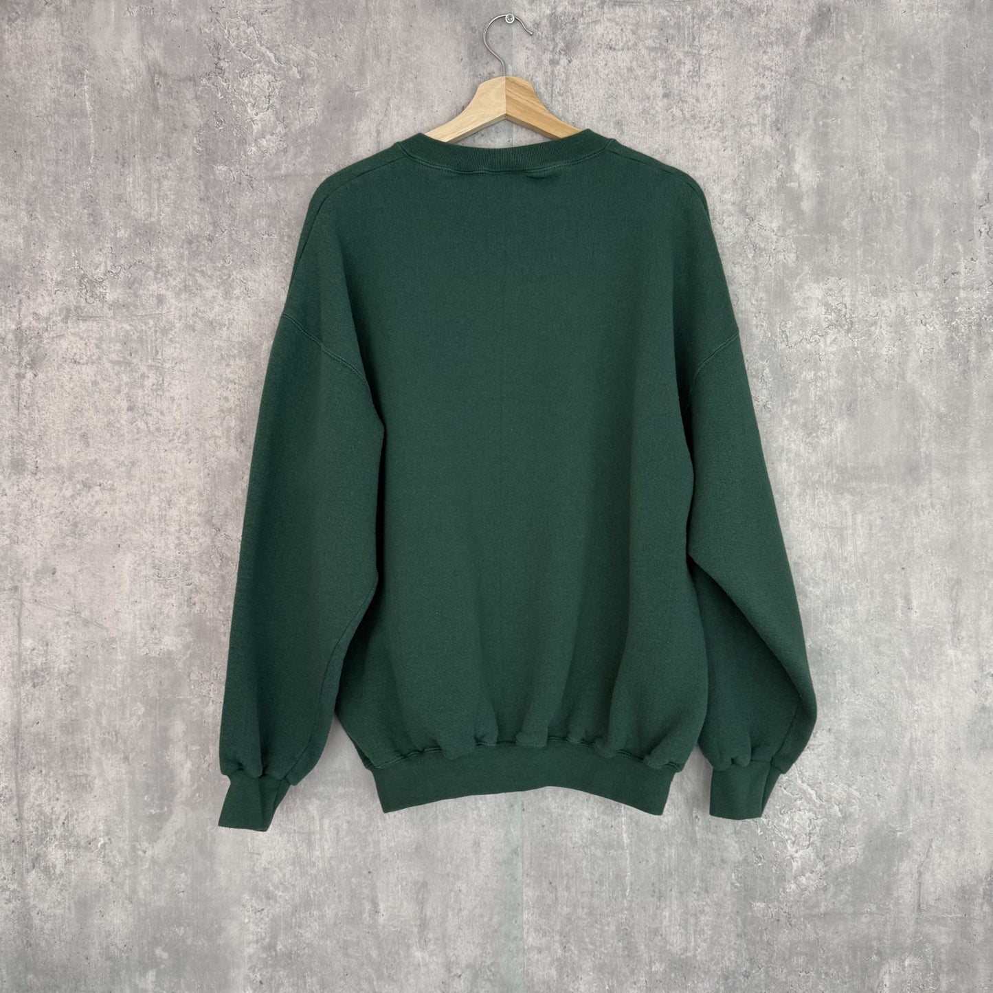 90s vintage 古着　ビンテージ　DISCUS ディスカス　無地スウェット　USA製　前V