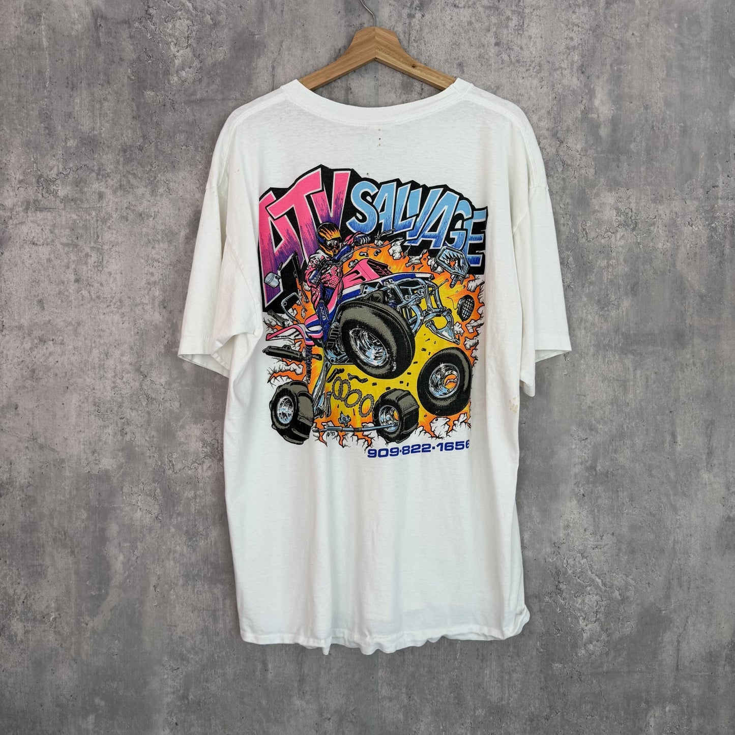 90s　vintage 古着　ビンテージ　アローレ　USA製　オーバーサイズ　両シングル　プリント