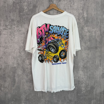 90s　vintage 古着　ビンテージ　アローレ　USA製　オーバーサイズ　両シングル　プリント