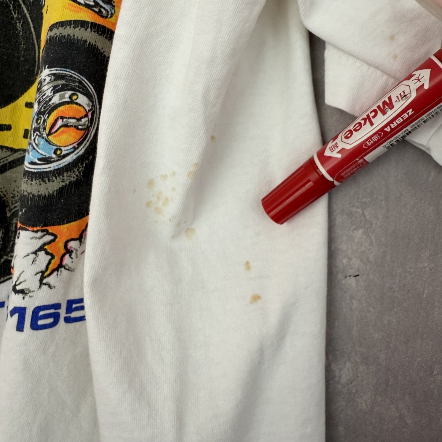 90s　vintage 古着　ビンテージ　アローレ　USA製　オーバーサイズ　両シングル　プリント