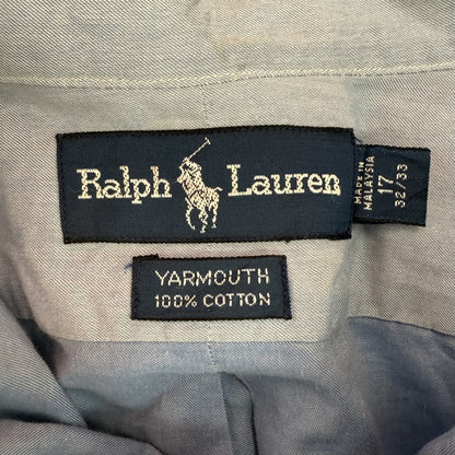 90s vintage 古着　ビンテージ　ラルフローレン　RalphLauren 長袖シャツ　刺繍　ボタンダウン　カジュアル