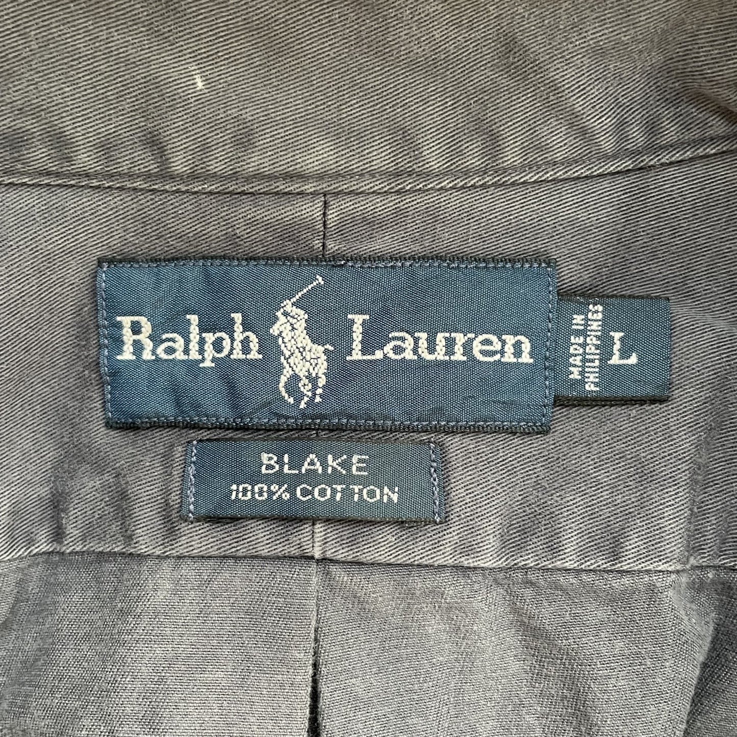 90s vintage 古着　ビンテージ　ラルフローレン　RalphLauren ブレイク　長袖シャツ　ボタンダウン