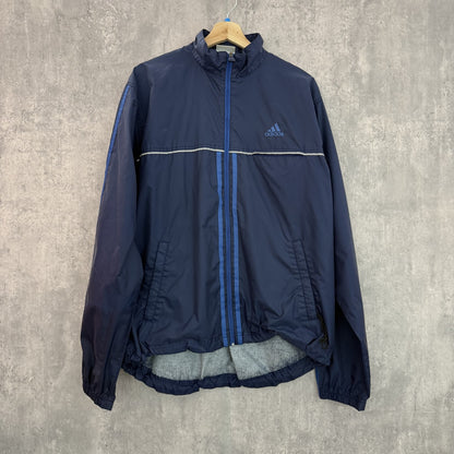 90s vintage 古着　ビンテージ　アディダス　adidas フリース　刺繍ロゴ　フルジップ　スポーツ　ストリート