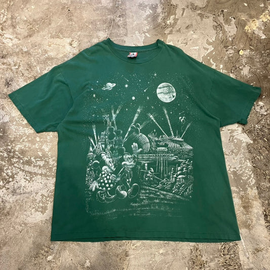 90s Disney ディズニー Night parade Tee USA製 one size(XXL) Tシャツ