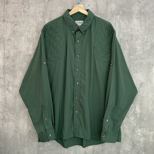 90s vintage 古着　ビンテージ　エルエルビーン　L.L.Bean　アウトドア　長袖シャツ　ハンティングシャツ　ボタンダウン