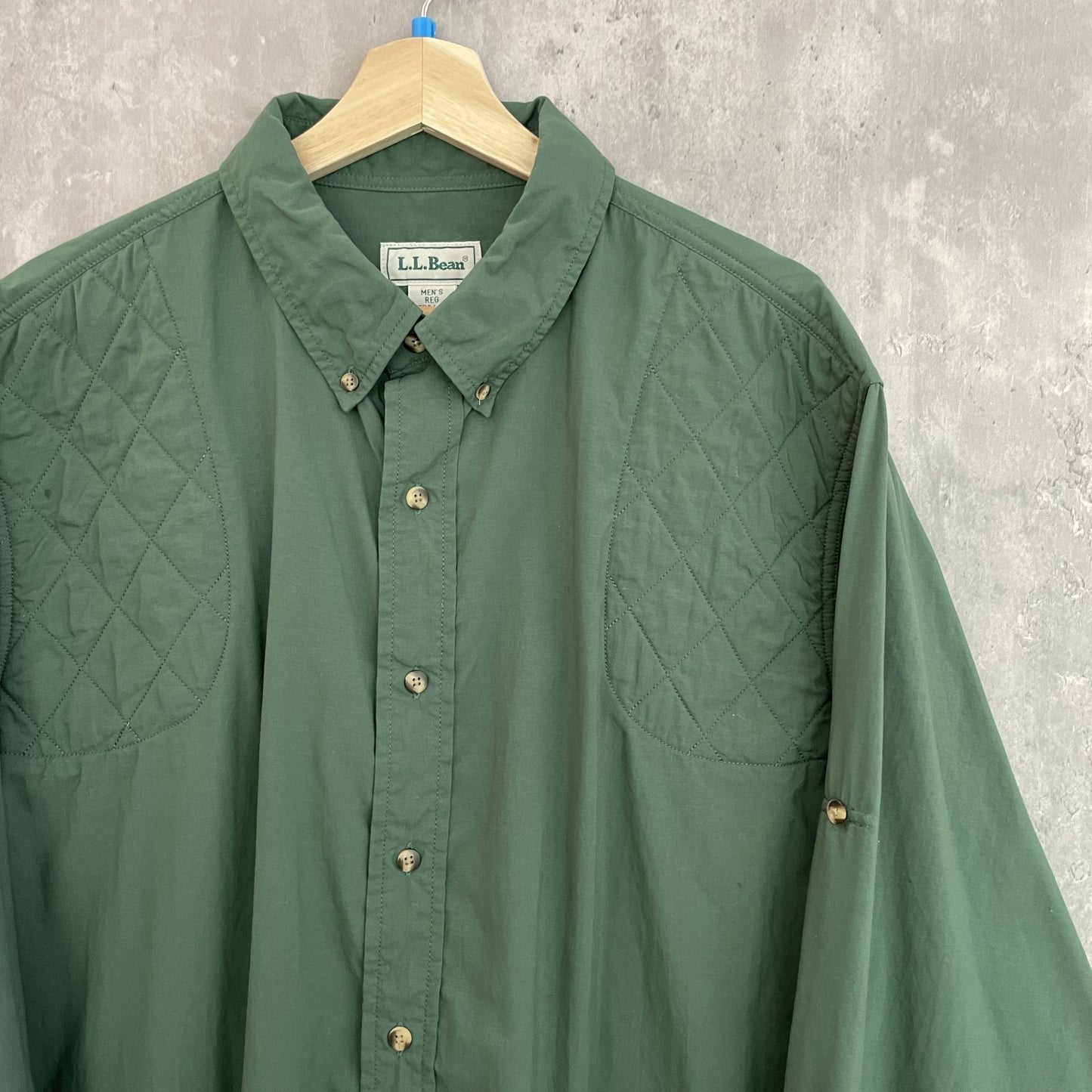 90s vintage 古着　ビンテージ　エルエルビーン　L.L.Bean　アウトドア　長袖シャツ　ハンティングシャツ　ボタンダウン