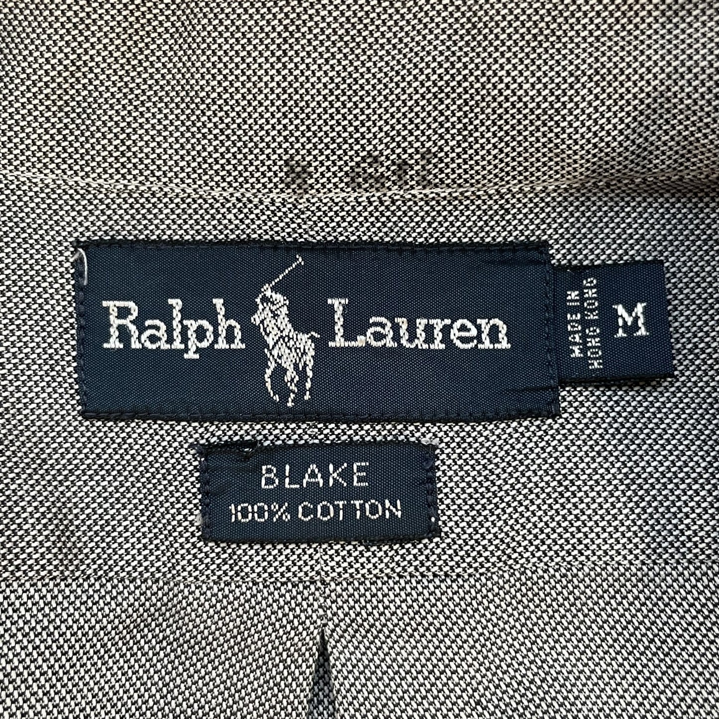 90s vintage 古着　ビンテージ　ラルフローレン　RalphLauren 長袖シャツ　ボタンダウン　ロングスリーブ　ブレイク