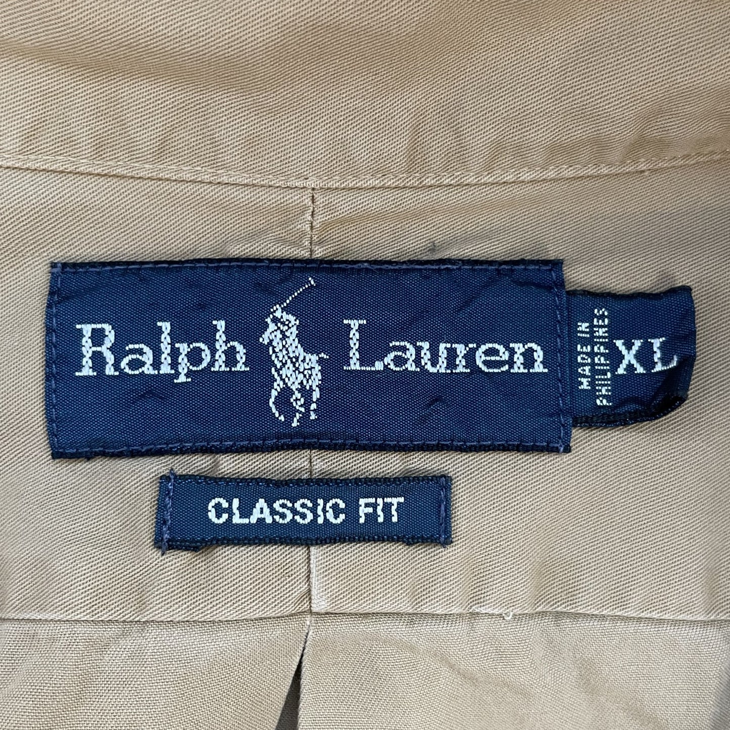 90s vintage 古着　ビンテージ　ラルフローレン　RalphLauren 長袖シャツ　ボタンダウン　ポニー刺繍　ロングスリーブ