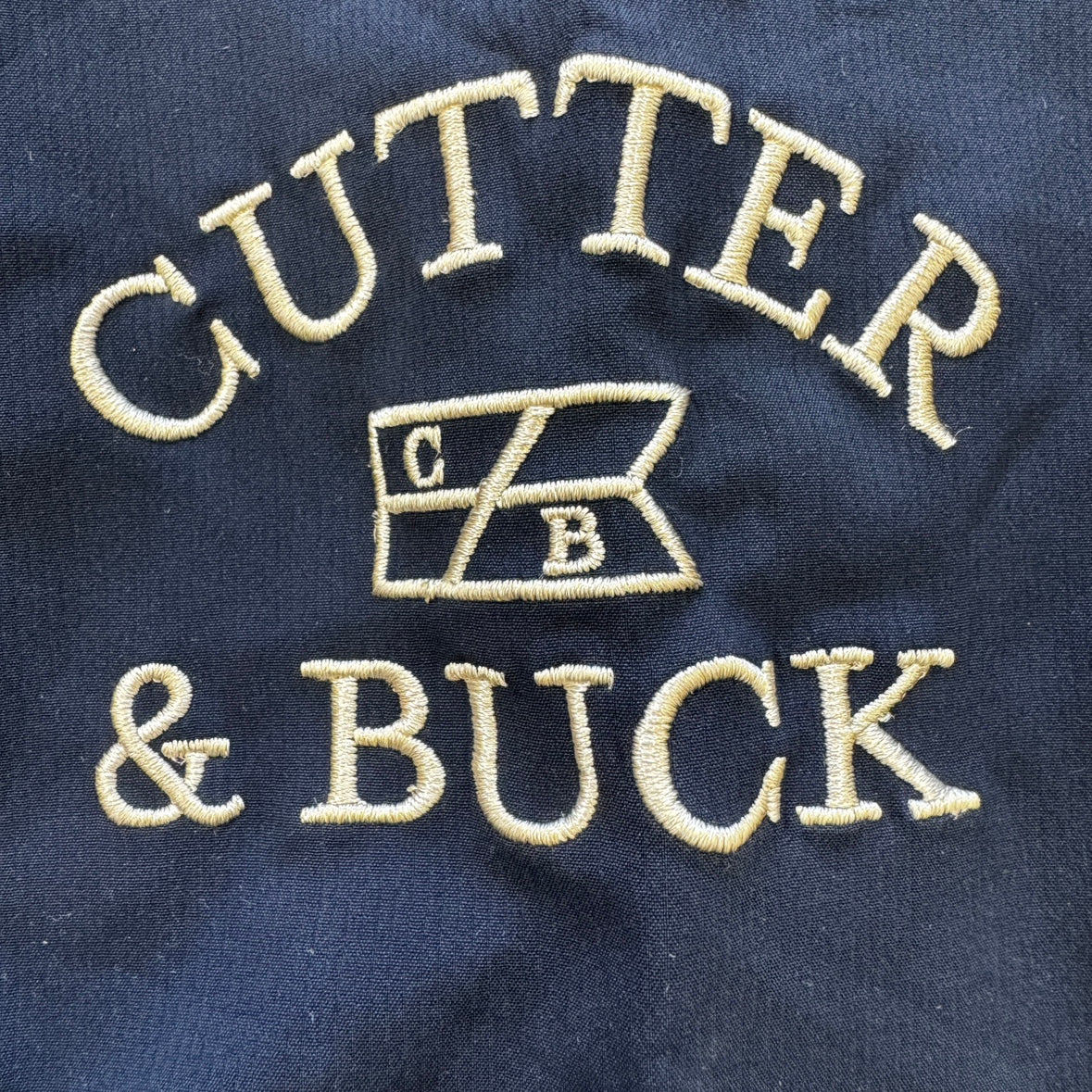 CUTTER＆BUCK ナイロン プルオーバ フロント刺繍 XXXLサイズ ネイビー