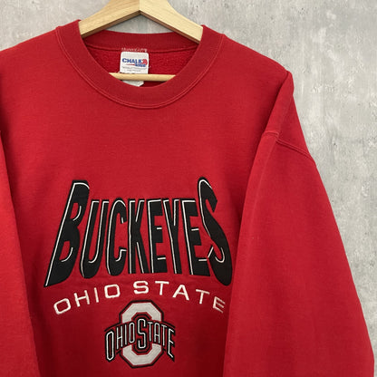 90s vintage 古着　ビンテージ　チョークライン　CHALKLINE スウェット　USA製　カレッジ　オハイオ大学　Ohiostate