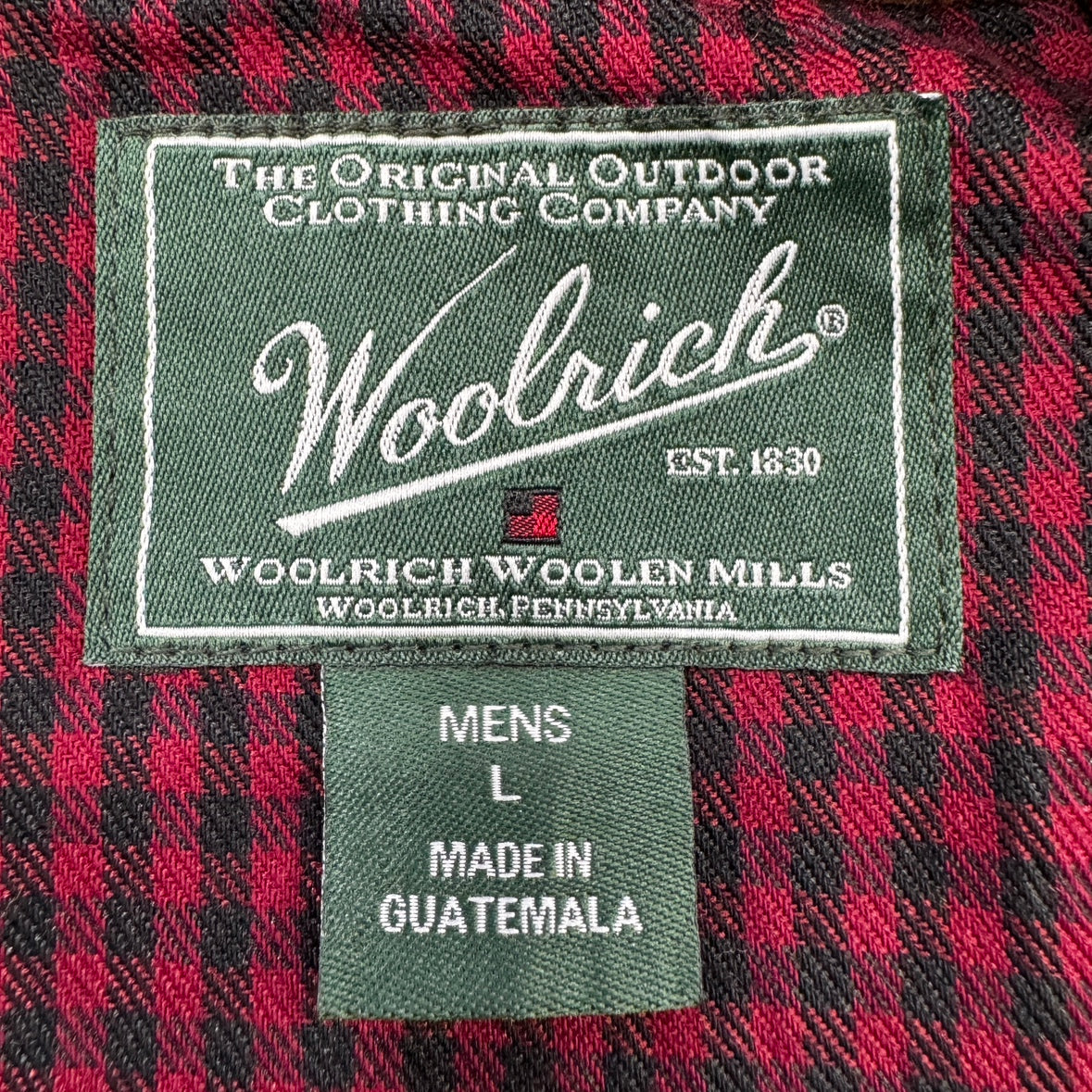 WOOLRICH ウールリッチ ハーフジップスウェット 長袖トレーナー Lサイズ ブラック