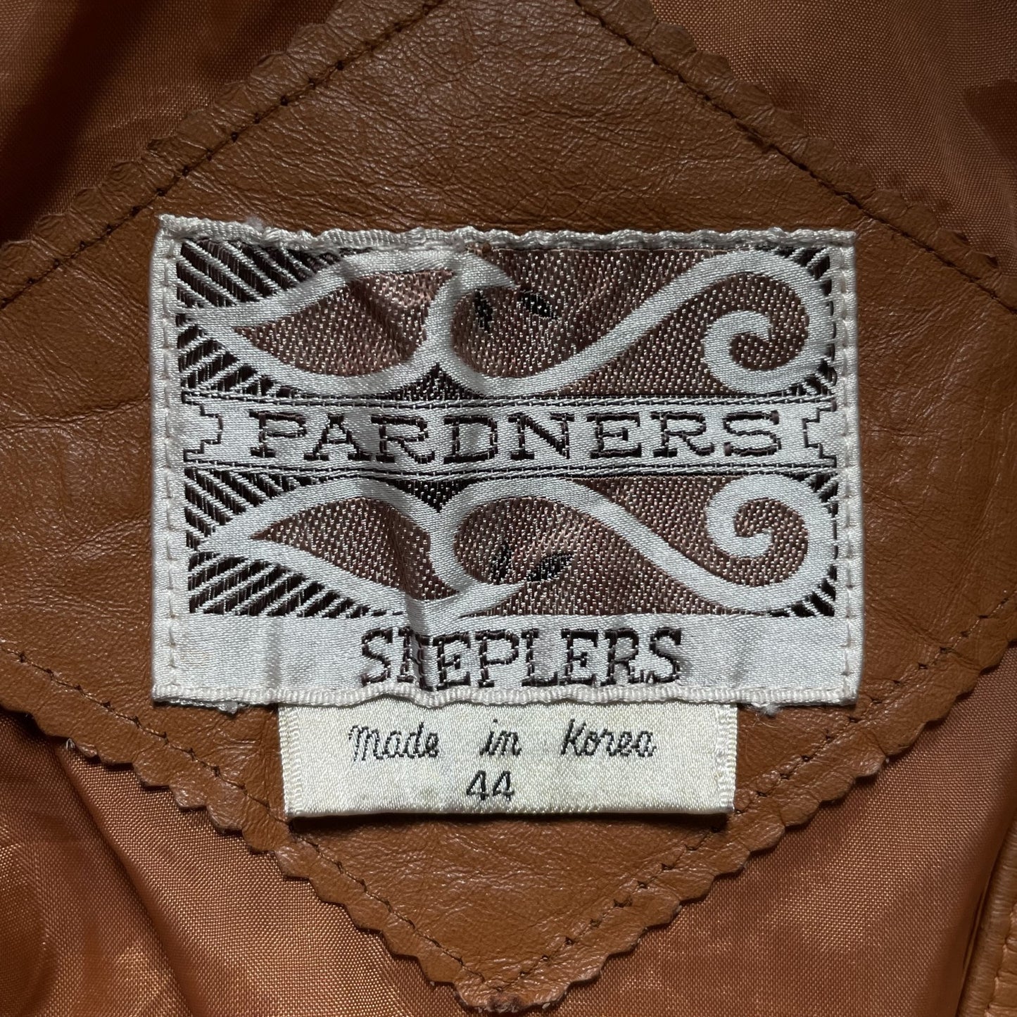 70s vintage 古着　ビンテージ　PARDNERS SHEPLERS パーナーズ　シュプラーズ　レザーベスト