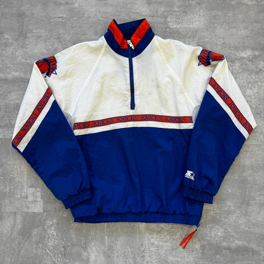 90s vintage 古着 STARTER ナイロンジャケット アノラック KNICKS ニックス NBA