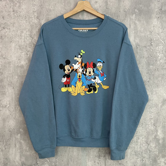 90s vintage 古着　ビンテージ　スウェット　ディズニー　キャラクタープリント　ミッキー　両面プリント　MICKEY