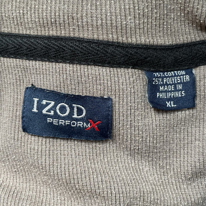 00s vintage 古着　ビンテージ　IZOD イゾット　ハーフジップ　スウェット　ワンポイントロゴ　シンプル