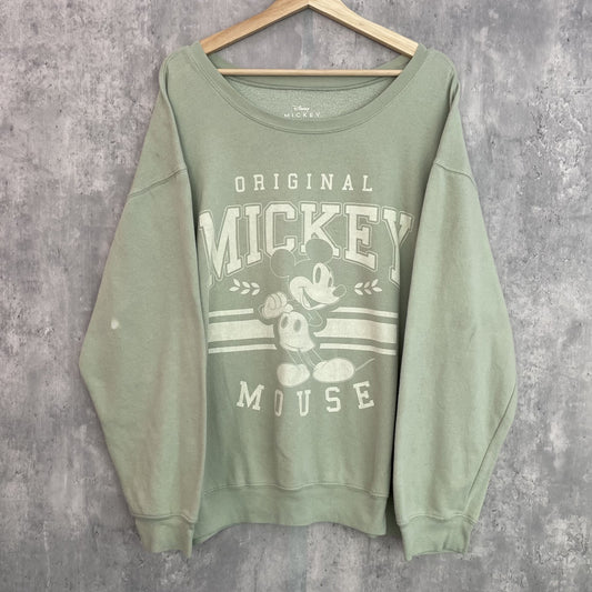 00s vintage 古着　ビンテージ　ディズニー　Disney カレッジスウェット　ミッキー　MICKEY プリント