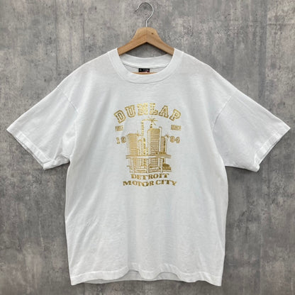 90s FRUIT OF THE LOOM DUNLAP 1994 フルーツ 半袖 Tシャツ  古着 ビンテージ XL ホワイト