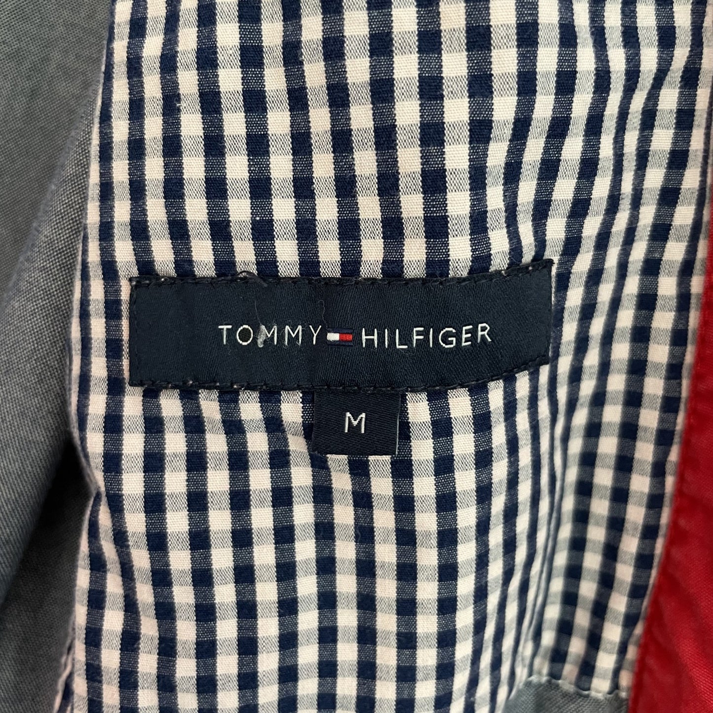 00s vintage 古着　ビンテージ　トミーヒルフィガー　TOMMYHILFIGER スイングトップ　無地　ワンポイント　ロゴ刺繍