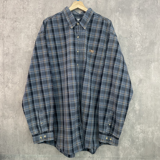 00s vintage 古着　ビンテージ　カーハート　Carhartt 長袖シャツ　ボタンダウン　チェック柄　ロングスリーブシャツ