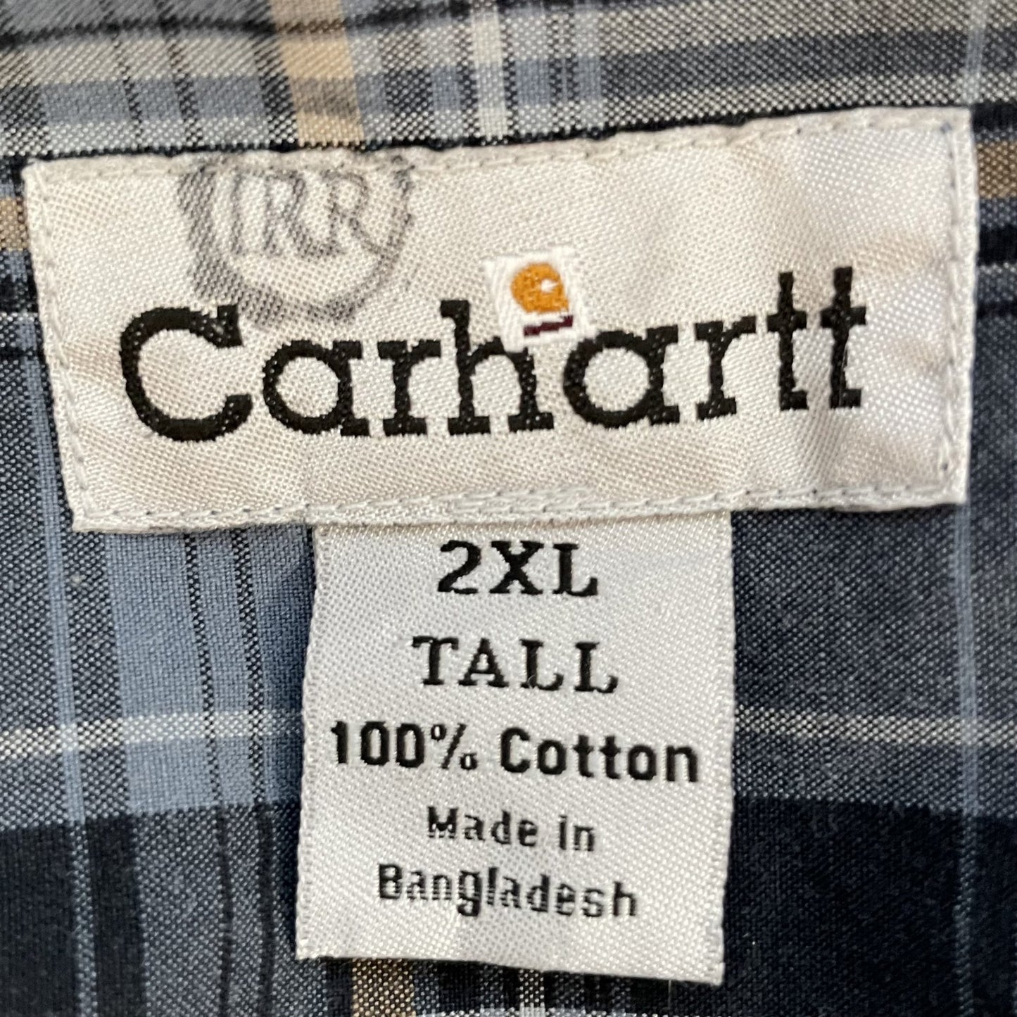 00s vintage 古着　ビンテージ　カーハート　Carhartt 長袖シャツ　ボタンダウン　チェック柄　ロングスリーブシャツ