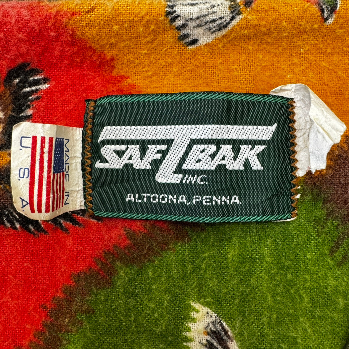 90s vintage 古着 USA製 SAFTBAK サフトバック ダック ハンティングベスト