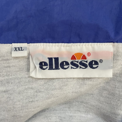 90s vintage 古着　ビンテージ　エレッセ　ellesse ナイロンジャケット　フルジップ　ブルゾン　ワンポイント　ロゴ刺繍