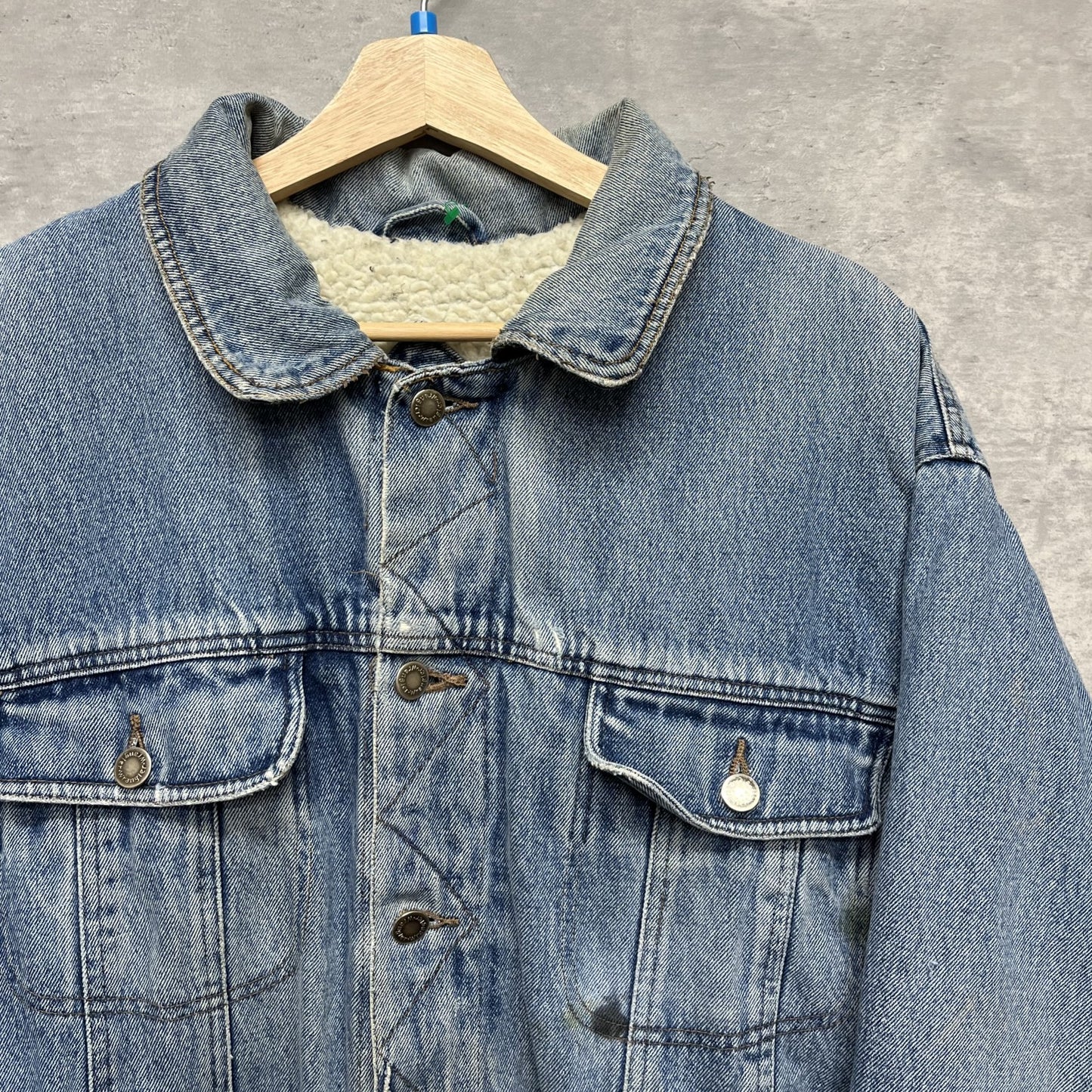 90s vintage 古着　ビンテージ　ラングラー　Wrangler　デニムジャケット　デニムボア　インディゴ