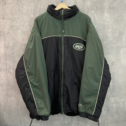 90s vintage 古着　ビンテージ　NFL ナイロンジャケット　リバーシブル　フリース　チーム　スポーツ　チームロゴ　フルジップ