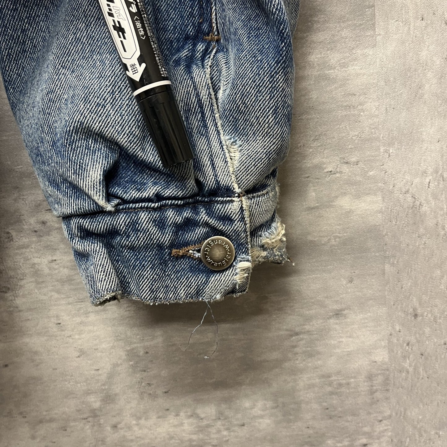 90s vintage 古着　ビンテージ　ラングラー　Wrangler　デニムジャケット　デニムボア　インディゴ