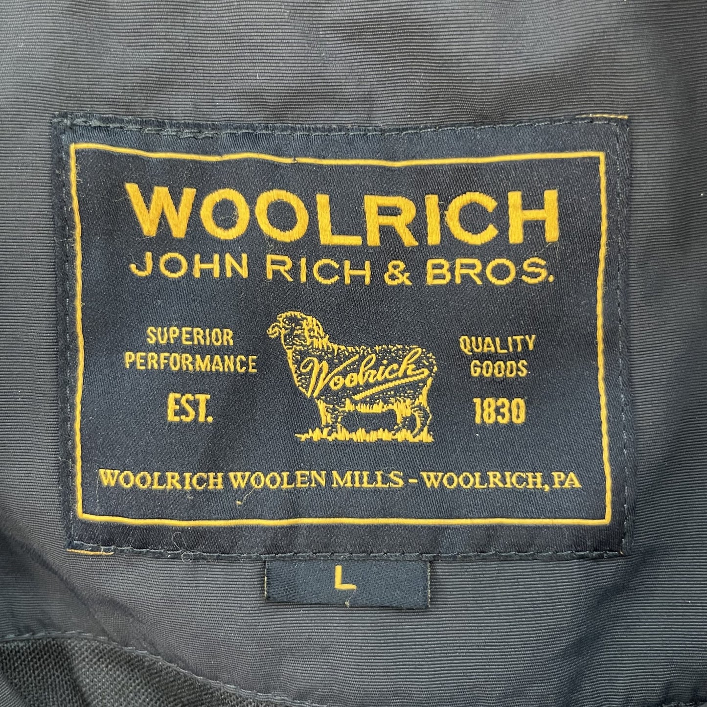 00s vintage 古着　ビンテージ　ウールリッチ　WOOLRICH ナイロンジャケット　ブルゾン　ロゴ刺繍