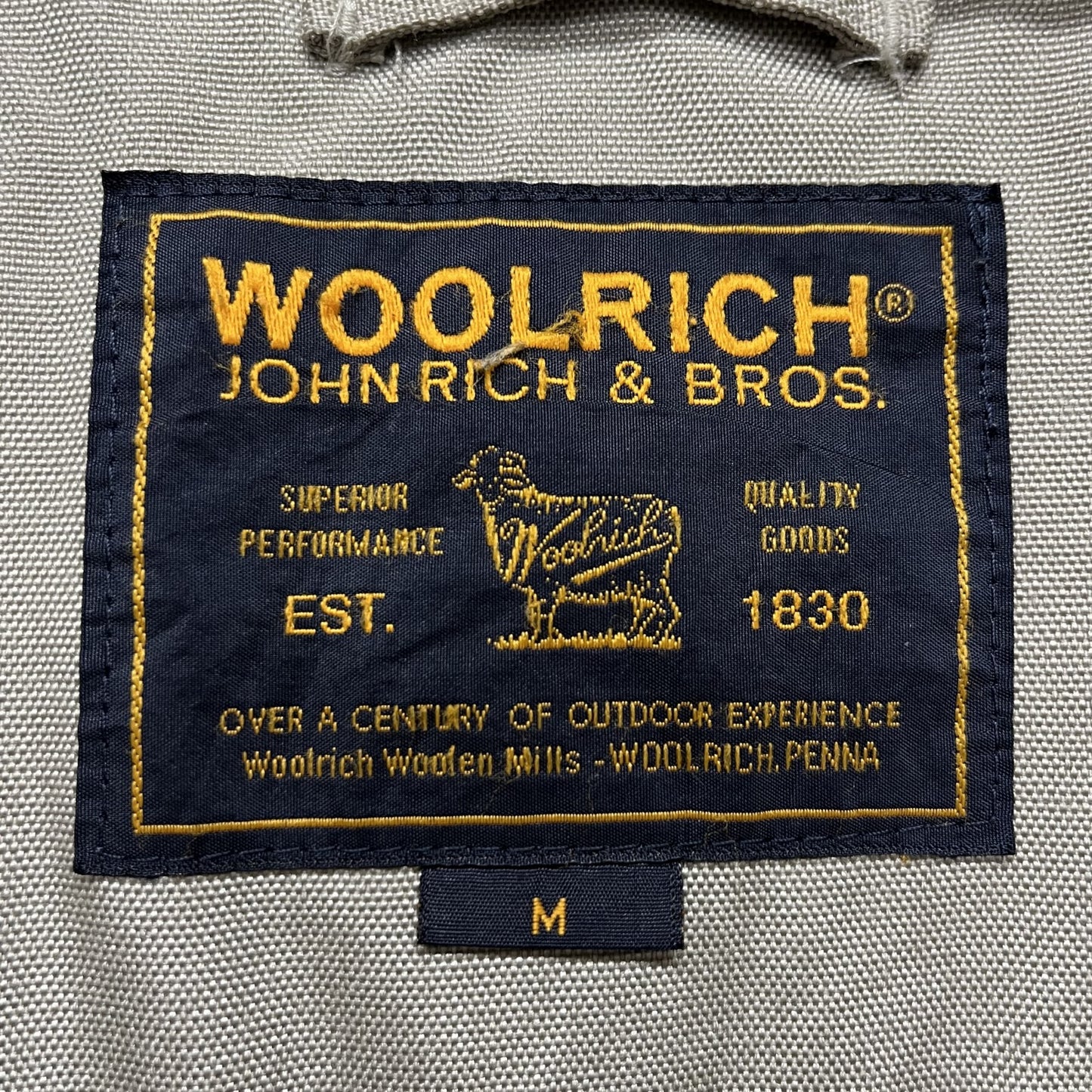 90s vintage 古着　ビンテージ　ウールリッチ　WOOLRICH　フルジップ　フライト型　ミリタリーサンプリング　N2B