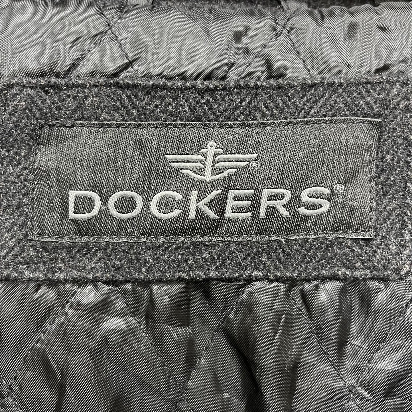 00s vintage 古着　ビンテージ　ドッカーズ　カジュアル　DOCKERS　無地　オーバーサイズ　フルジップ　アメカジ