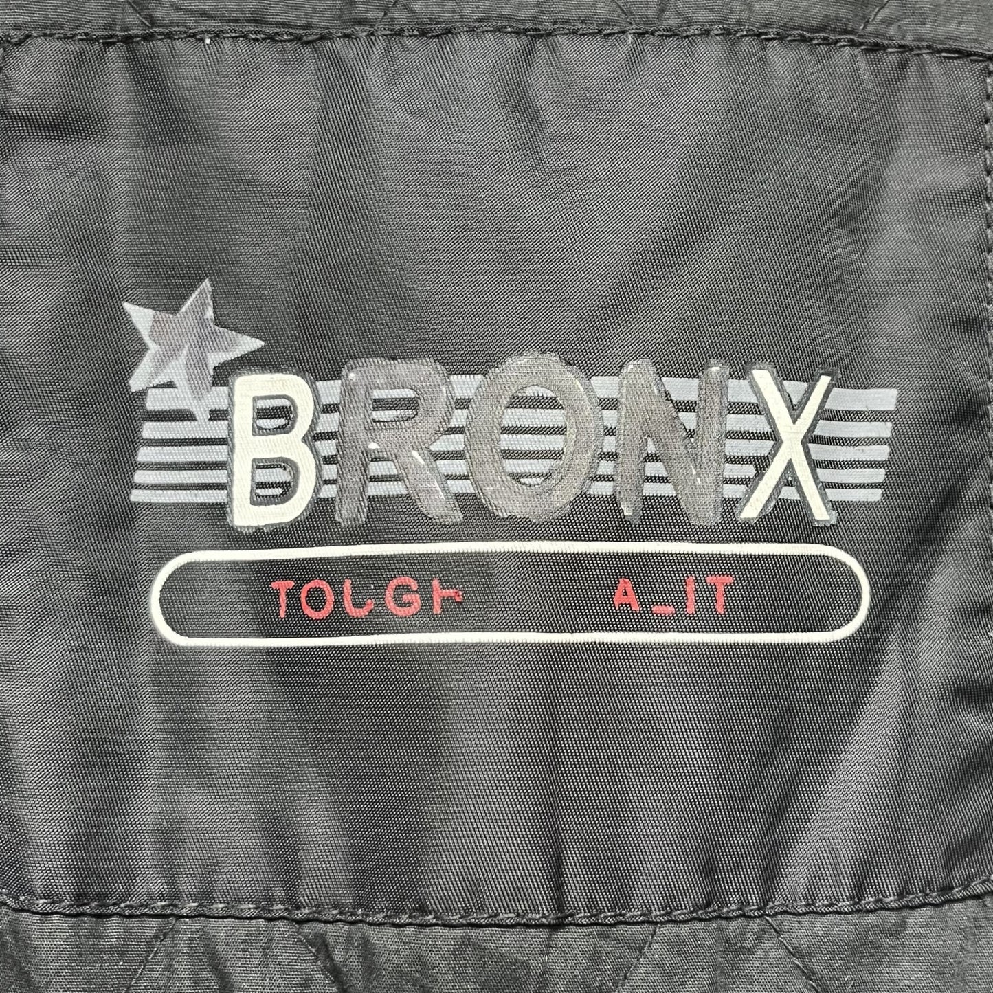 90s vintage　古着　ビンテージ　BRONX ブラック　フルジップ　パイロットジャケット　ナイロン　フライトジャケット