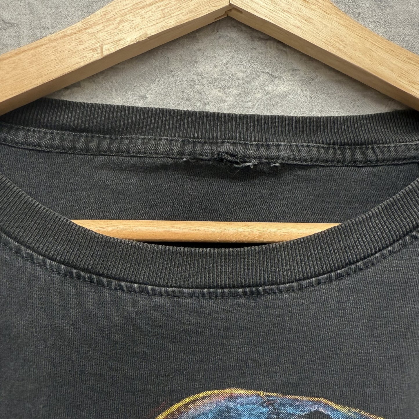 00s vintage 古着　ビンテージ　スカルTシャツ　Y2K ビック両面プリント　ROCK オーバーサイズ　ブラック