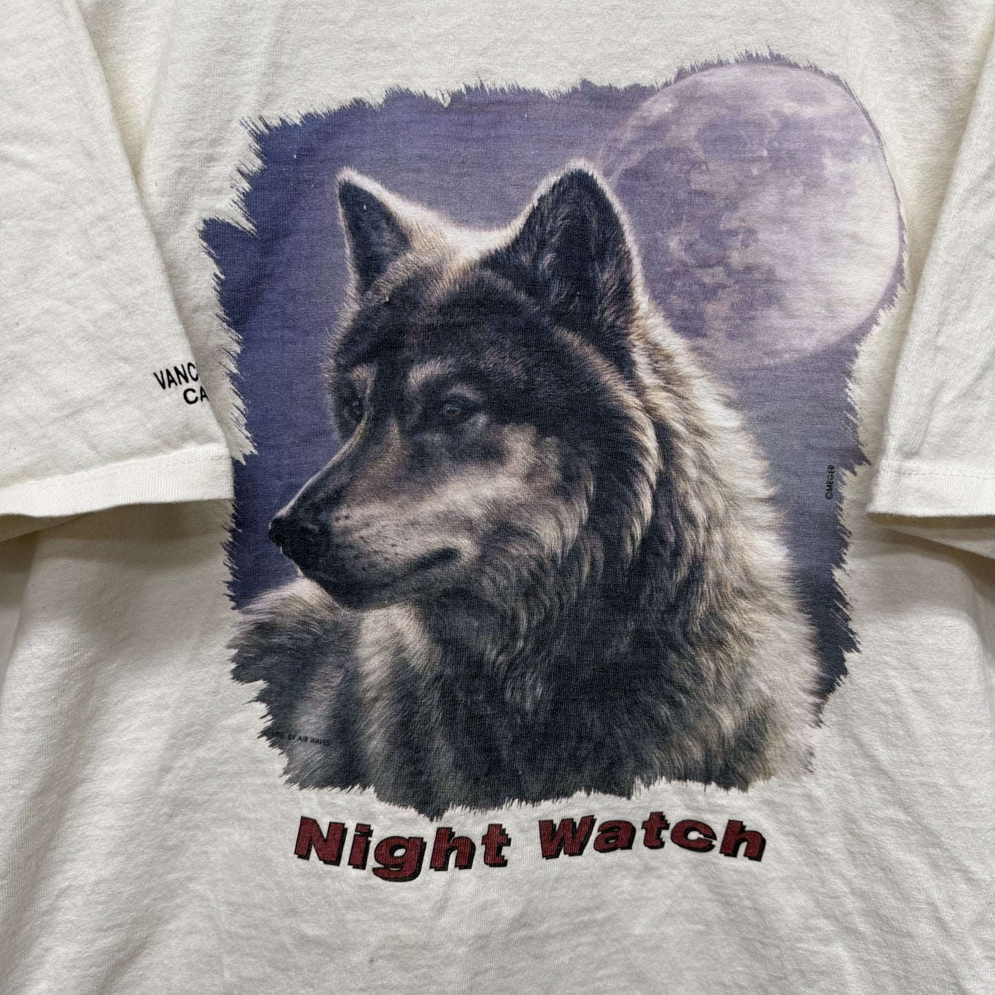 00s vintage 古着　ビンテージ　狼　オオカミ　アニマル　ストリート　オーバーサイズ　ホワイト