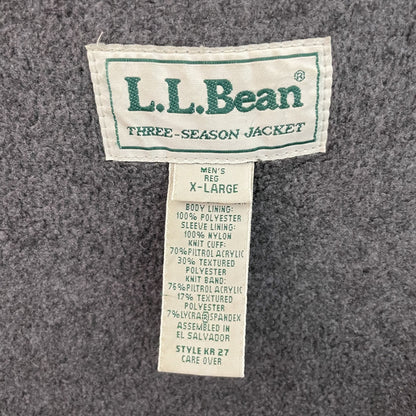 90s vintage 古着　ビンテージ　エルエルビーン　L.L.Bean ロゴ刺繍　裏フリース　ウォームアップ　カジュアル