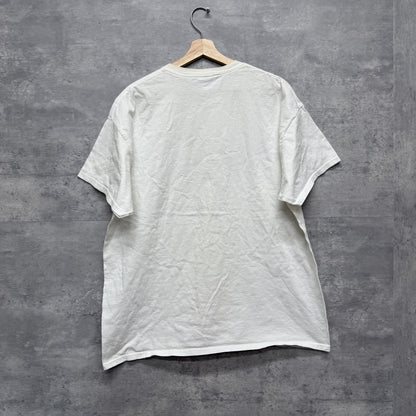 00s vintage 古着　ビンテージ　ギルだん　GILDAN ストリート　スケーター　ホワイト　プリント