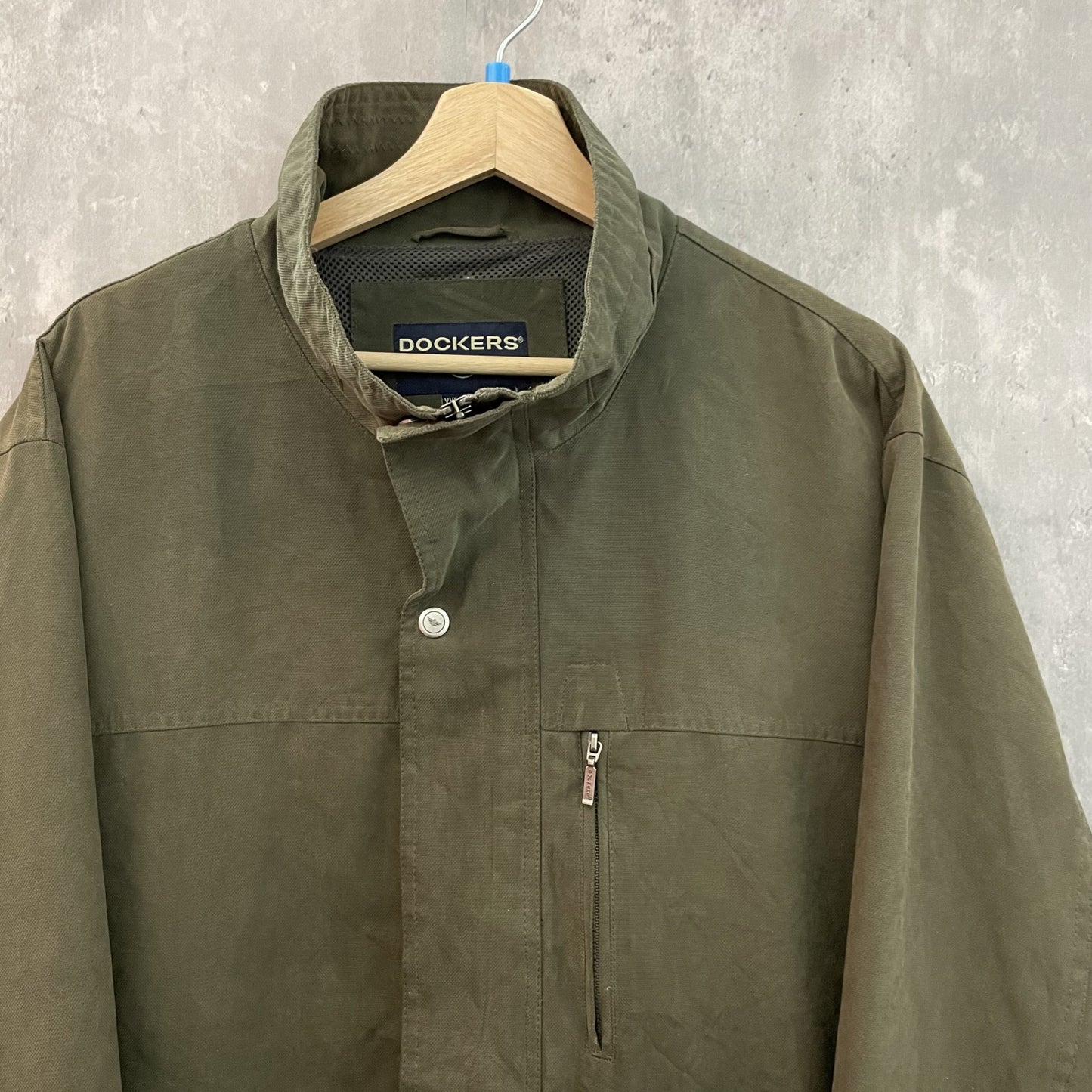 00s vintage 古着　ビンテージ　ドッカーズ　カジュアル　DOCKERS　無地　オーバーサイズ　フルジップ