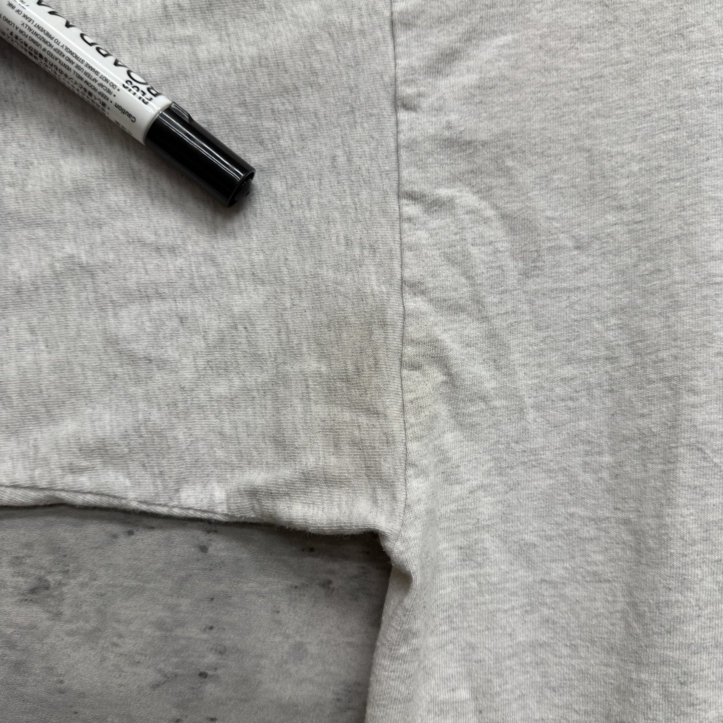 90s 00s vintage 古着　ビンテージ　BAYSIDE USA製　胸ポケット付き　ホワイト　バックプリント　