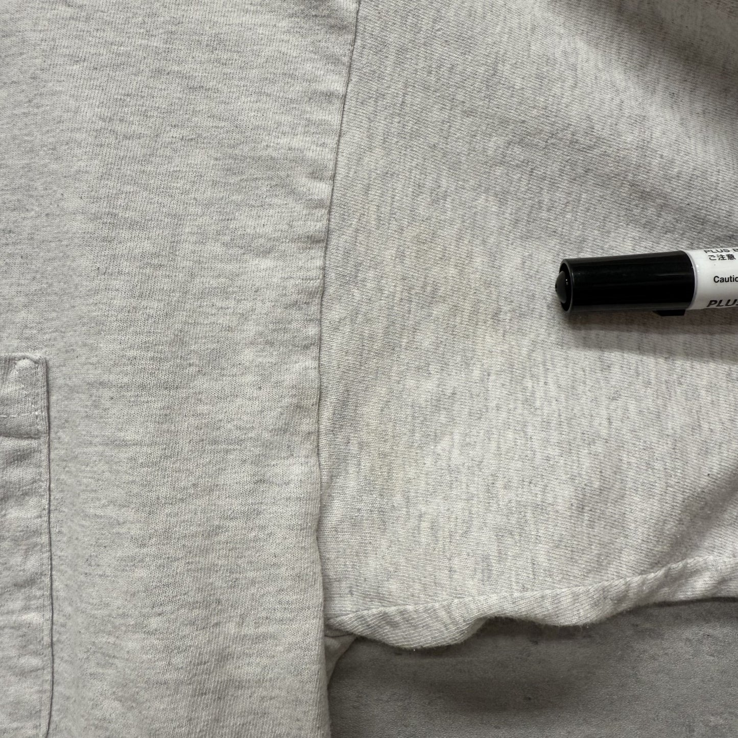 90s 00s vintage 古着　ビンテージ　BAYSIDE USA製　胸ポケット付き　ホワイト　バックプリント　